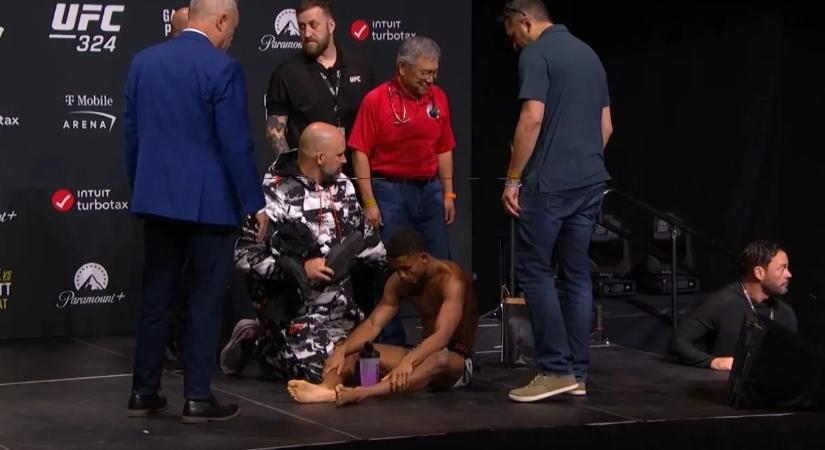 Ijesztő pillanat: az UFC sztárja mérleges közben ájultan esett össze