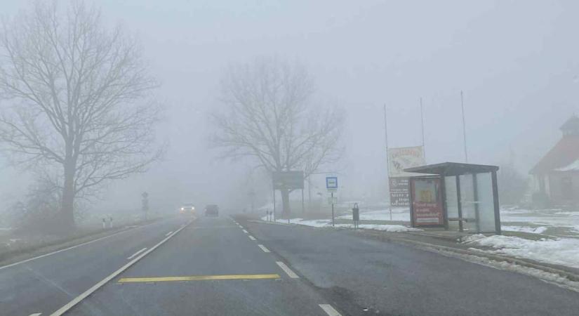 Párás, ködös idő Veszprém térségében – Vasárnap estére eső is jöhet ( videó)