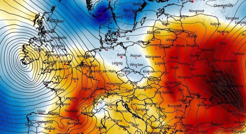 Térképeken mutatjuk a sarkvidéki és a trópusi légtömeg harcát Európa felett. Nálunk mit tartogat még a január?