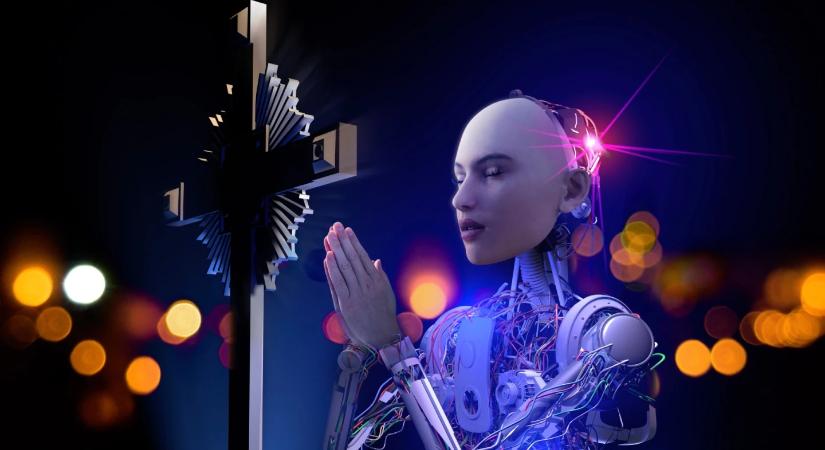 AI Jézus gyóntat a templomban