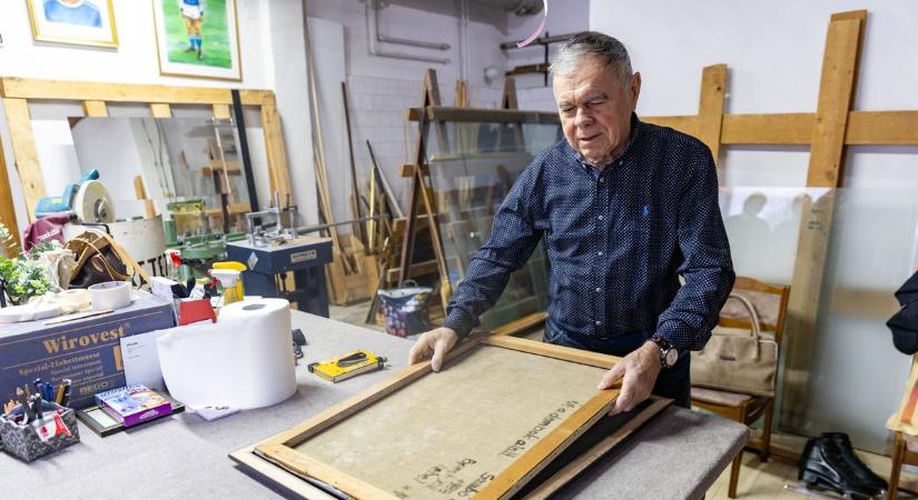 "Egy rossz keretválasztás katasztrófa lehet" - vallja a sportolóból lett üveges, a tatabányai Szabó Gyuri bácsi