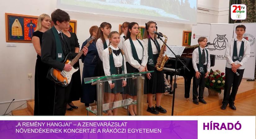 „A remény hangjai” – a ZeneVarázslat növendékeinek koncertje a Rákóczi egyetemen (videó)