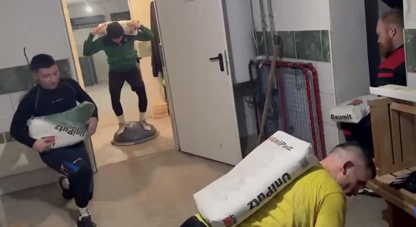Óriási videó! Világszám a magyar futballcsapat kondiedzése!
