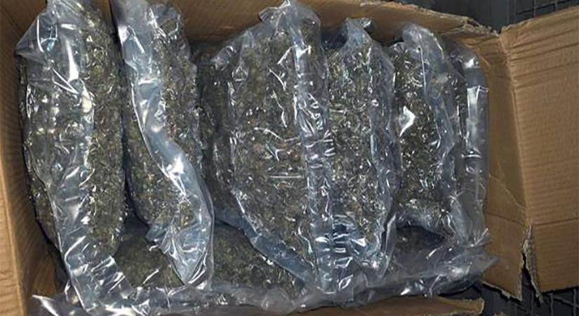 100 kiló füvet találtak egy garázsban