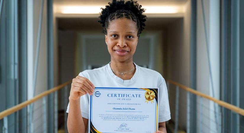 A legjobb Európában tanuló afrikai hallgatónak választották a széchenyis egyetemistát