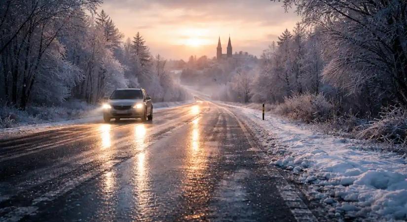 Friss lista: Ez a 3 vármegye kapott riasztást vasárnapra ónos eső miatt