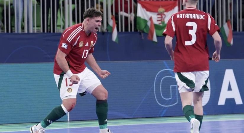 Sporttörténeti győzelemmel kezdett a magyar válogatott a futsal Eb-n – videós összefoglaló