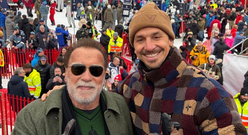 Schwarzenegger és Ibrahimovic közös fotójánál nem lesz jobb kép idén az interneten
