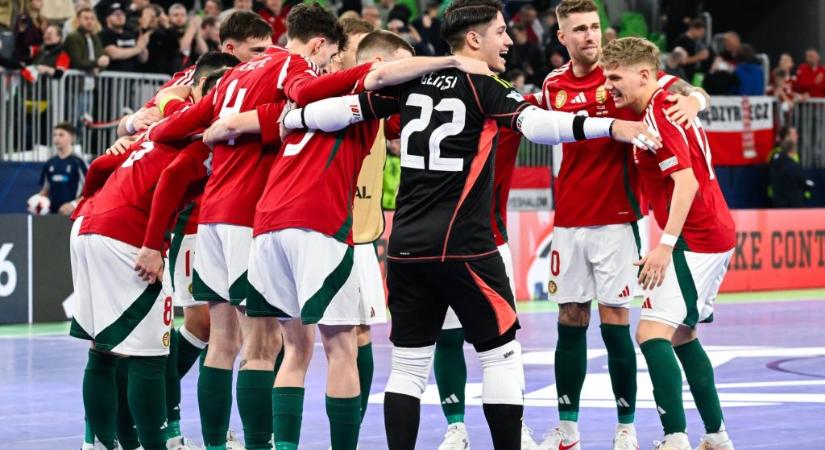 Sporttörténelem: negyedik Eb-jén végre meccset nyert a magyar futsalválogatott
