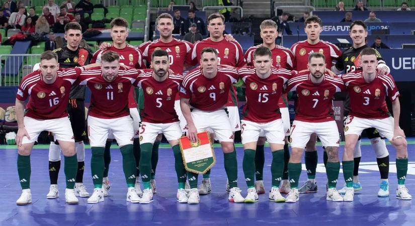 Először nyert Eb-meccset a magyar futsalválogatott