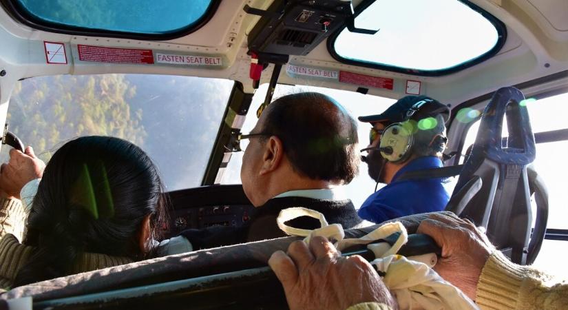 150 métert zuhant a helikopter, de ami utána jött, az hihetetlen