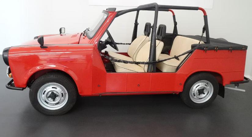 Igen ritka, bejáratósan új négyütemű Trabant Tramp kabrió vár új gazdára