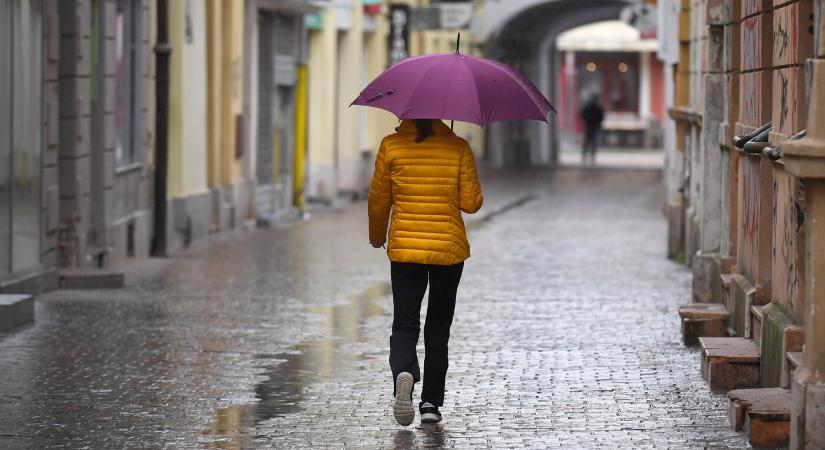 Esőt, borús időt hoz a melegfront