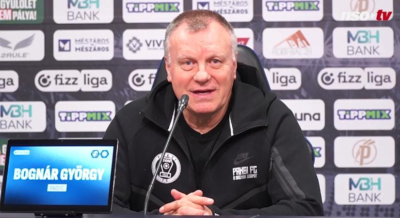 Bognár György: Ha nem egy ilyen szerencsés góllal, akkor megnyerhettük volna a kapufákkal a meccset