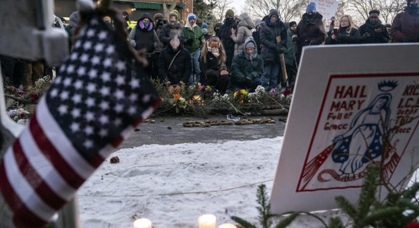 Agyonlőtt ápoló: friss fotókon az emlékezés és tiltakozás Minneapolisban