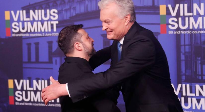 Volodimir Zelenszkij Litvániában tárgyal