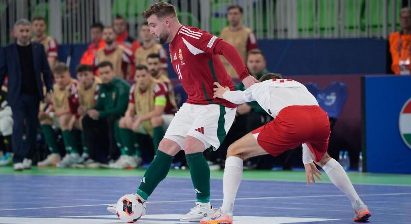 Szegedi futsalossal a pályán írt történelmet a magyar válogatott az Eb-n