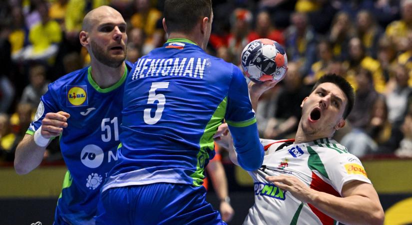 Három góllal kikapott az Eb-középdöntőben Szlovéniától a férfi kéziválogatott