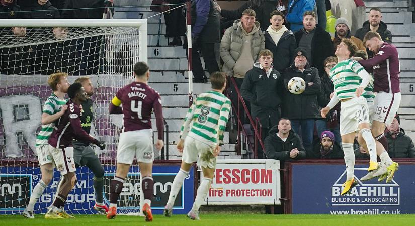 Premiership: kétszer egyenlített a Hearts, megtartotta pontelőnyét a Celtic ellen