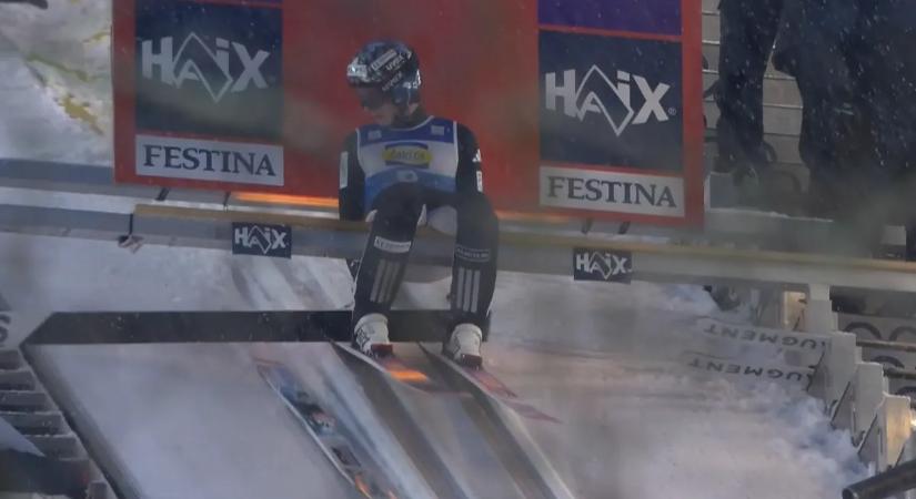 Hihetetlen jelenetek, egy esernyő fosztotta meg a szlovénokat a sírepülő-vb-aranytól – videó