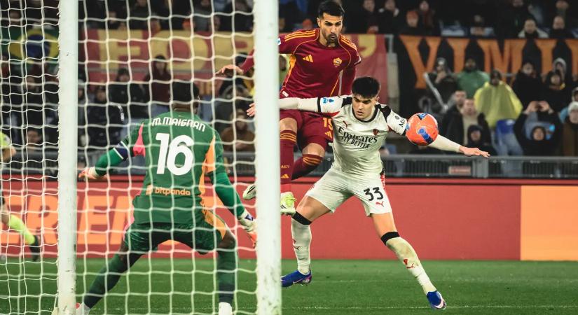 Egy gólért egy pont jár a Romának és a Milannak is