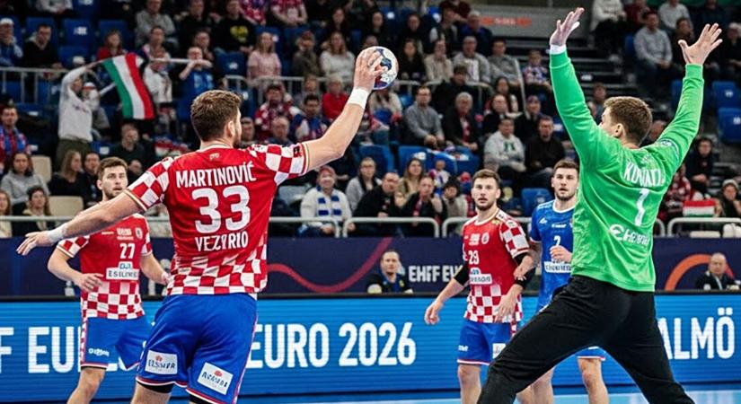Kavargás a magyarok csoportjában: A veszprémi sztárok győzelemre vezették a horvátokat a kézi Eb-n