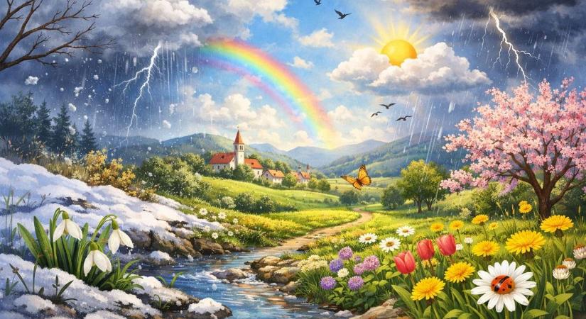 Ki kíváncsi, mikor érkezik a tavasz? Megkérdeztük az AI-t, ilyen lesz a március