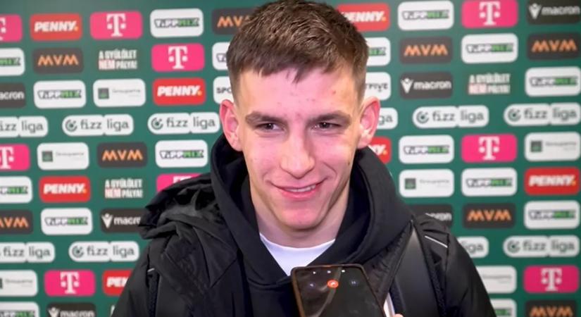Vitális Milánt a Ferencváros érdeklődéséről is kérdezték a rangadó után