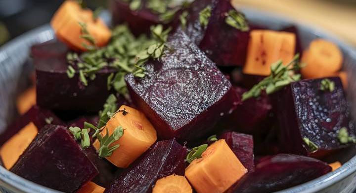 Friss céklasaláta ropogós sárgarépával: egészséges és finom