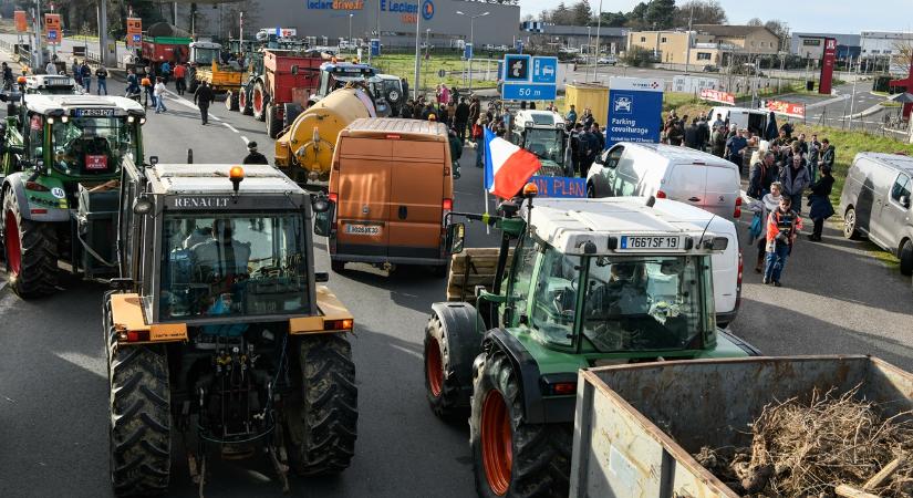 Nem adják fel: újabb tömeges gazdatüntetés Franciaországban