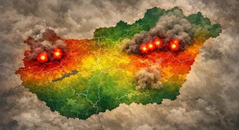 Friss térkép: Ebben a 7 városban, köztük Miskolcon még mindig veszélyes a levegő