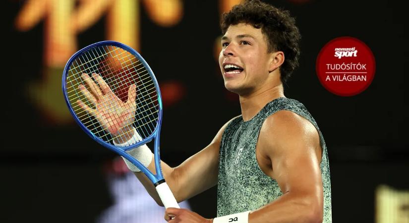 Australian Open: Shelton remek játékkal helyettesítette Djokovicsot