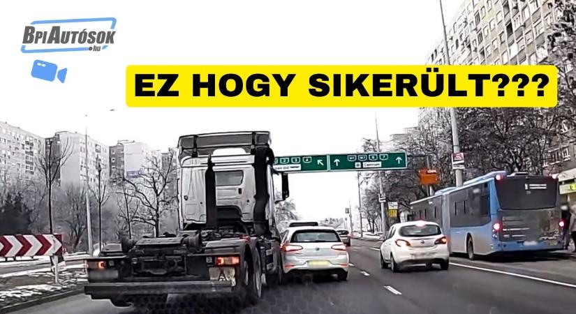 Beengedte a kamiont – pár másodperc múlva csattant a szerencsétlen golfos