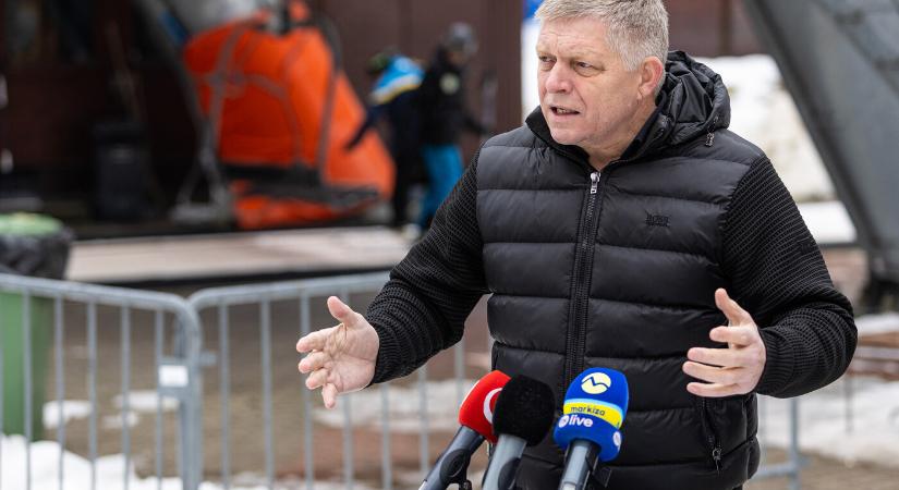 Sítanfolyamon járt Fico, nem volt feszültségmentes a látogatás (KÉPEK)