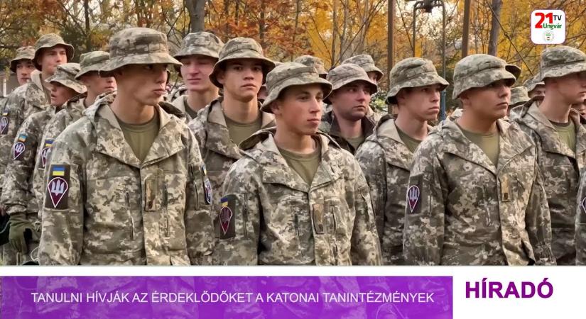 Tanulni hívják az érdeklődőket a katonai tanintézmények (videó)