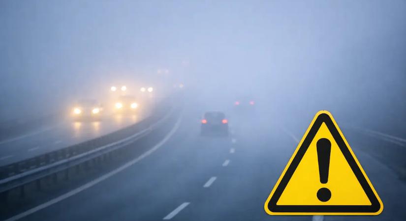 Sűrű köd és ónos szitálás jön kedden: Vas és Zala vármegyére adott ki riasztást a HungaroMet