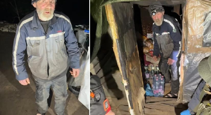 Húsz éve él a 65 éves Imre egy Debrecenhez közeli erdőben