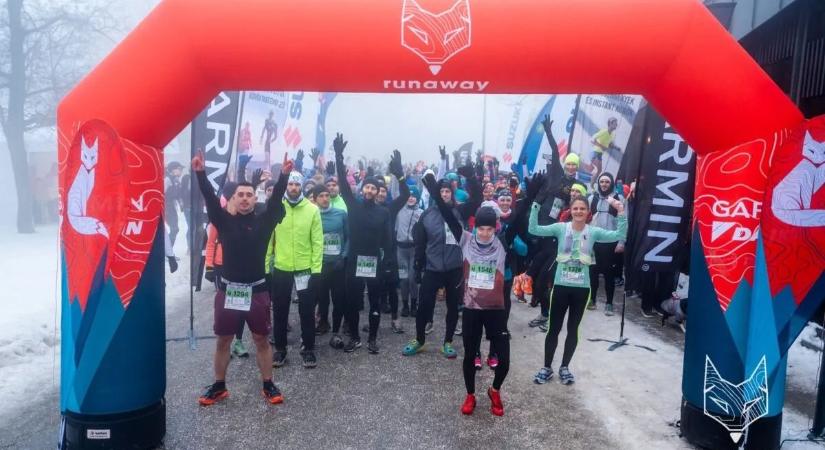 A hideg, a köd és a hó ellenére több mint 600-an értek célba a Normafán rendezett futóversenyen