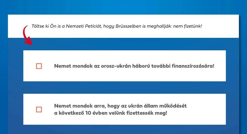 „Brüsszelben eldöntötték, hogy a háborút és Ukrajnát az európaiak pénzéből fogják fizetni. Ennek megálljt kell parancsolnunk!”