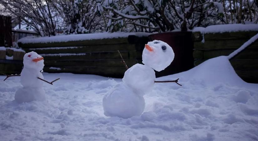 Társat kapott Magyarország legnagyobb hóembere