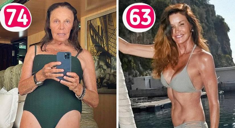 13 híresség bizonyítja, hogy egy nő 60 év felett is kinézhet csodálatosan és érezheti magát jól fürdőruhában