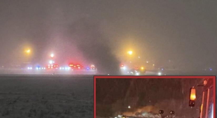 Lezuhant egy magánrepülő a hóvihar miatt az Egyesült Államokban