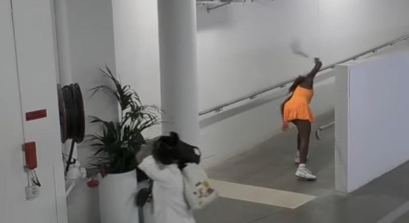 Hiába akart elbújni, a kamera végig vette az Australian Openről kieső teniszező dühkitörését