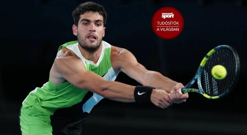 Alcaraz csatlakozott Zverevhez az elődöntősök között az Australian Openen