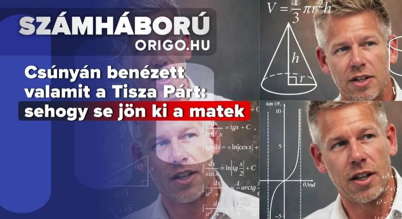 Csúnyán benézett valamit a Tisza Párt, sehogy se jön ki a matek