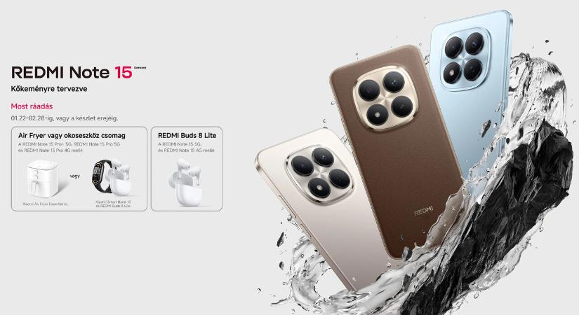 Akciófigyelő: Ilyen ajándékok az új Redmi Note 15-ök mellé