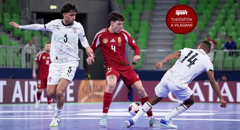 A magyar válogatott gólt szerzett, de Portugália érvényesítette a papírformát a futsal Eb-n