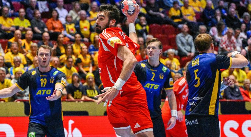 Óriási csatában döntetlent játszott a magyar válogatott a házigazda svédekkel a kézi-Eb-n