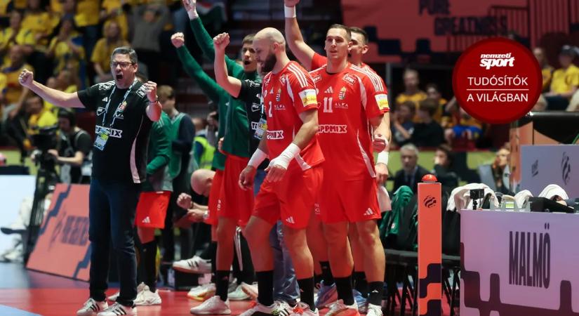 Bátor játék és döntetlen a házigazda svédek ellen a férfi kézilabda Eb-n