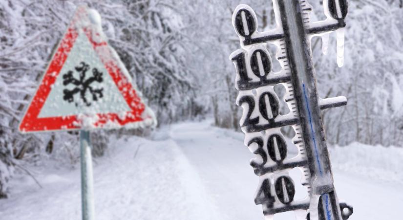 3 vármegyébe már ma visszatér a tél havazással, teljesen kiszorul az országból a tavaszi időjárás, durva lehűlés kezdődik - Előrejelzés
